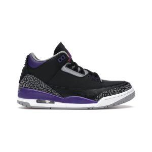 Jordan 3 Retro Black Court Purple