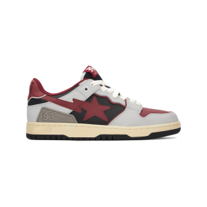 A Bathing Ape Bape SK8 Sta Vintage White Red