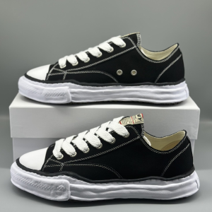 Maison Mihara Yasuhiro Peterson OG Sole Canvas Low Black A05FW702-1