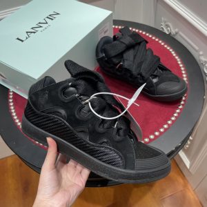 Lanvin Curb Sneaker Black FUSKDK12DRAGP25