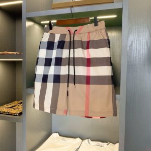 Burberry Check Drawcord Swim Shorts 'Archive Beige'