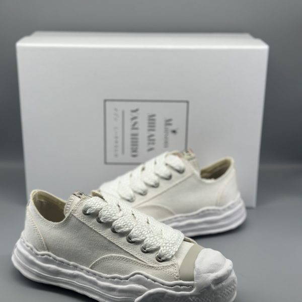 Maison Mihara Yasuhiro Hank OG Sole Canvas Low White A05FW702