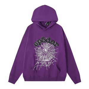Sp5der Web Hoodie Purple