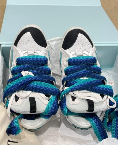 Lanvin Curb Sneaker White Blue FMSKRK11DRAGH22 photo review