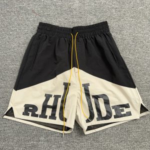Rhude Cupro Yachting Shorts Black/White