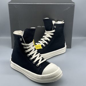 Rick Owens DRKSHDW Strobe Cotton Denim High Black Milk DU02B4800 DQ 911