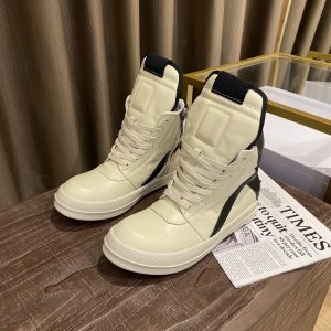 Rick Owens Wmns Luxor Geobasket High Milk Black RP02C1894 LPO 1191