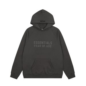 Fear of God Essentials Hoodie Off Black