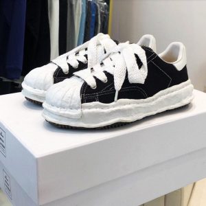 Maison Mihara Yasuhiro Blakey OG Sole Canvas Low Black A08FW735