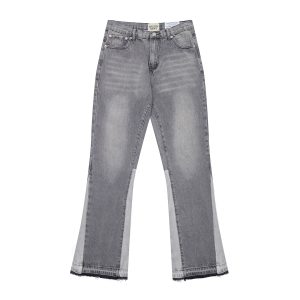 Gallery Dept. Splash Ink Ripped Washed Grey Jeans YC00120