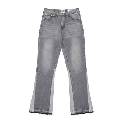 Gallery Dept. Splash Ink Ripped Washed Grey Jeans YC00120