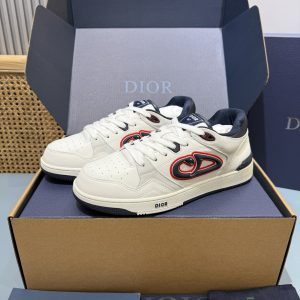 Dior B57 Low Dior Oblique White Navy Blue 3SN318ZXU H553