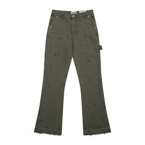 Gallery Dept. Splash Ink Wash Jeans Olive YC00135