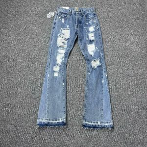Gallery Dept. Denim Ripped Messy Line Connection Jeans H797