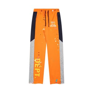 Gallery Dept. Splash Ink Spliced Sweatpants Orange G460#