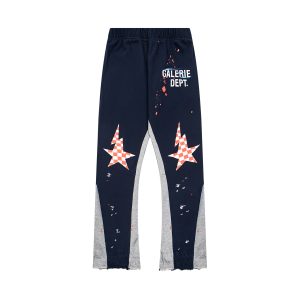 Gallery Dept. Splash Ink Sweatpants Navy Blue G466#