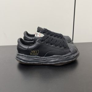 Maison Mihara Yasuhiro Blakey OG Sole Leather Low Black A06FW702-BLK