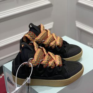 Lanvin Wmns Curb Sneakers 'Black Glitter'